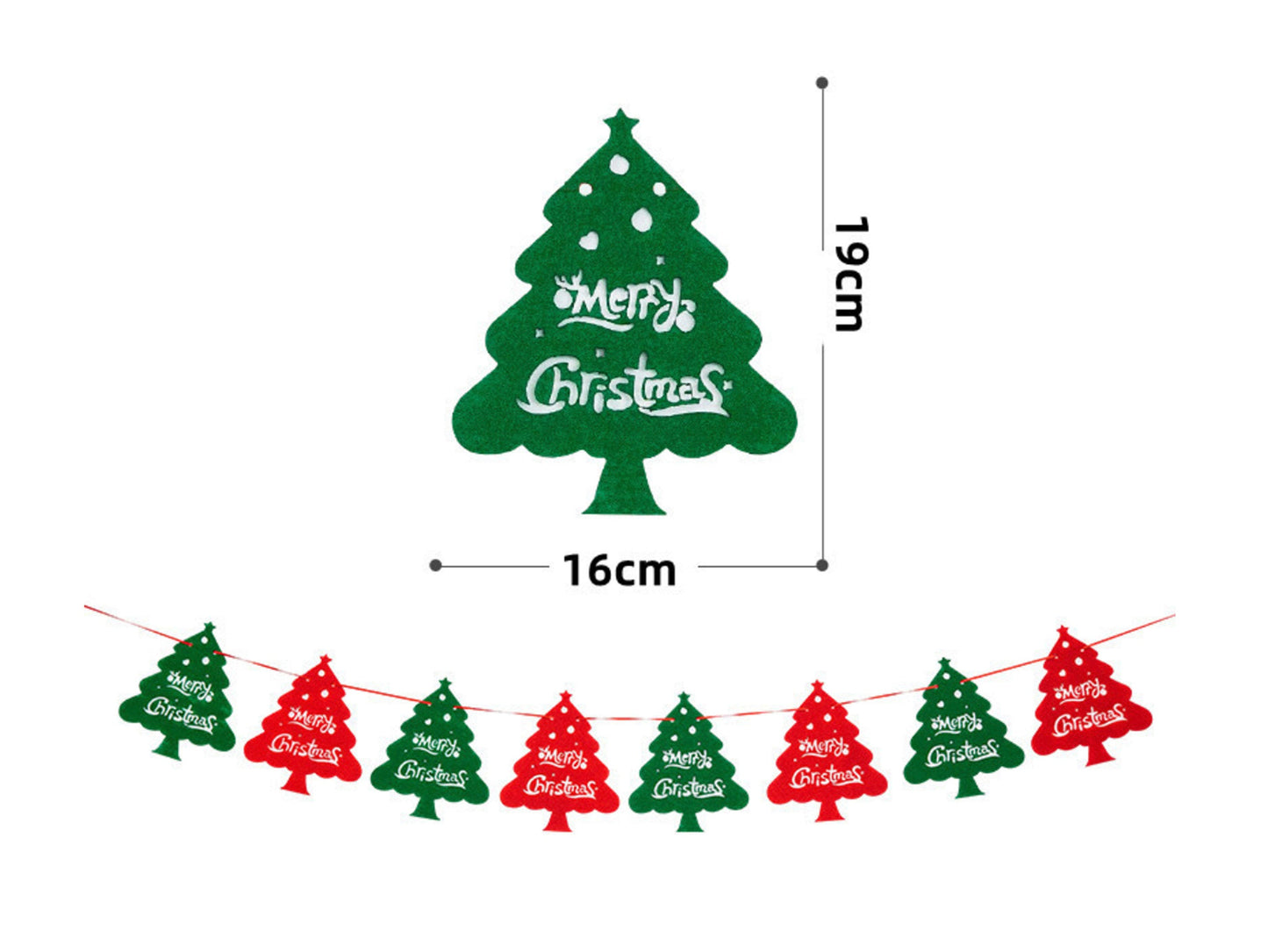 🎄Hot Sale 30% Off🎄 High-Quality Felt Christmas Wall Decoration Flags