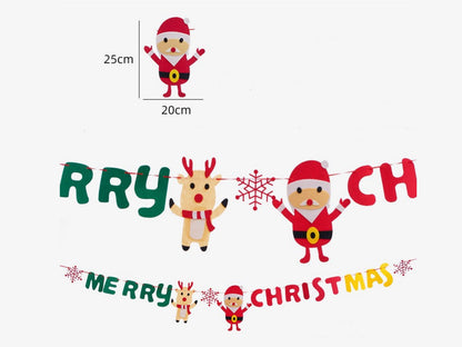 🎄Hot Sale 30% Off🎄 High-Quality Felt Christmas Wall Decoration Flags