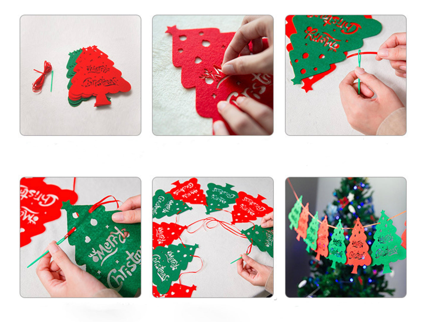 🎄Hot Sale 30% Off🎄 High-Quality Felt Christmas Wall Decoration Flags