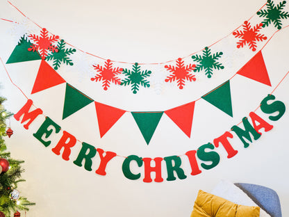 🎄Hot Sale 30% Off🎄 High-Quality Felt Christmas Wall Decoration Flags
