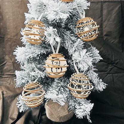 3D Spiral Christmas Ornament Bundle