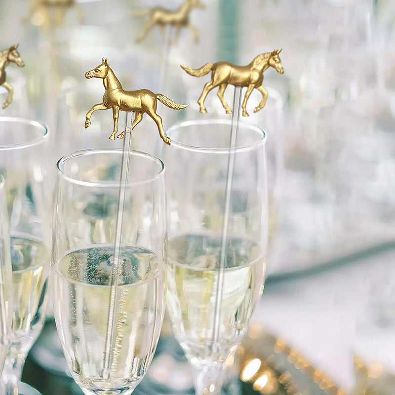 Kentucky Derby Horse Drink Stirrers - Set Of 6