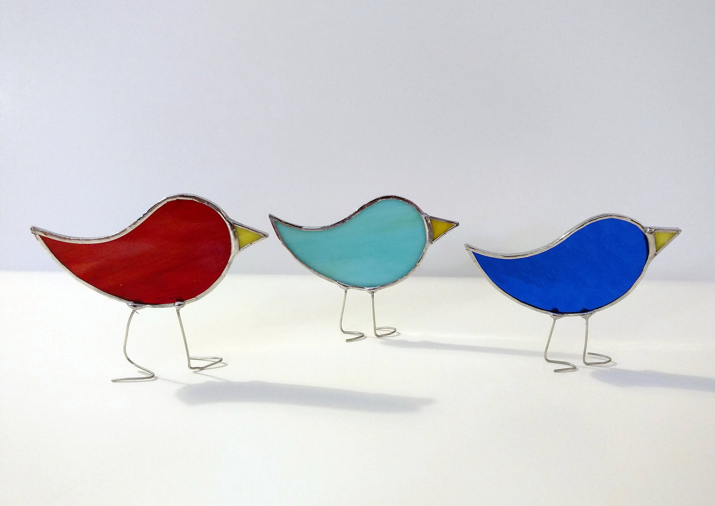 🌞 Stained Glass Standing Bird Suncatcher 🐦