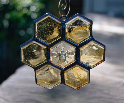 🐝 Stained Glass Bee Sun Catcher (Buy 2 Free Shipping)