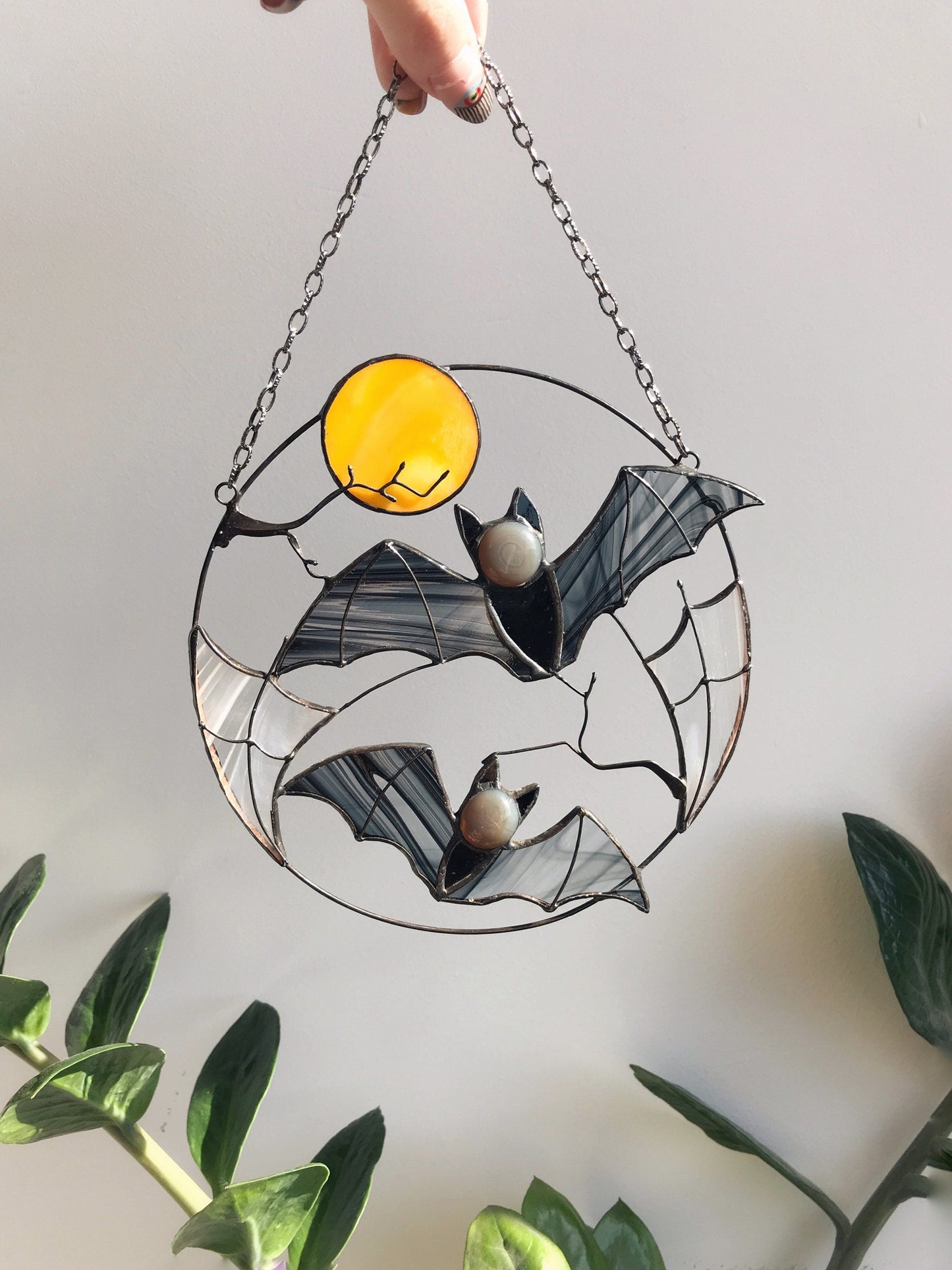 🔥Buy 2 Free Shipping🔥- 🦇Gothic Bat Moon Suncatcher