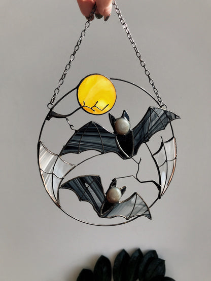 🔥Buy 2 Free Shipping🔥- 🦇Gothic Bat Moon Suncatcher