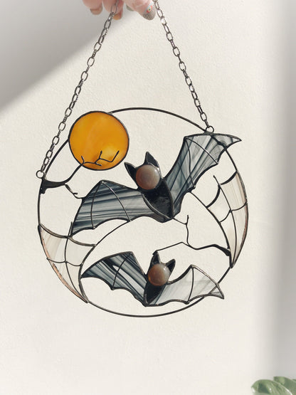 🔥Buy 2 Free Shipping🔥- 🦇Gothic Bat Moon Suncatcher