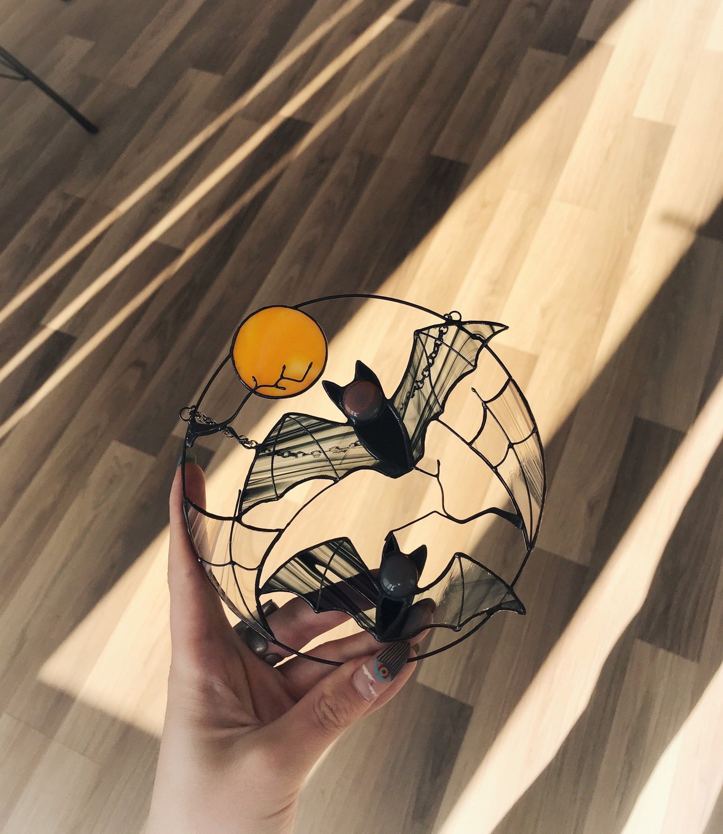 🔥Buy 2 Free Shipping🔥- 🦇Gothic Bat Moon Suncatcher