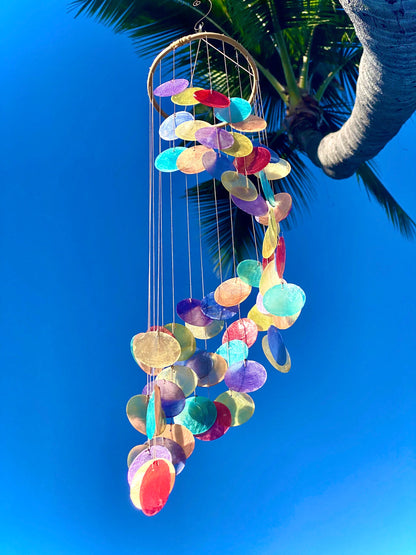 🔥🔥Last Day 49% OFF - 🌈New Capiz Shell Spiral Wind Chime