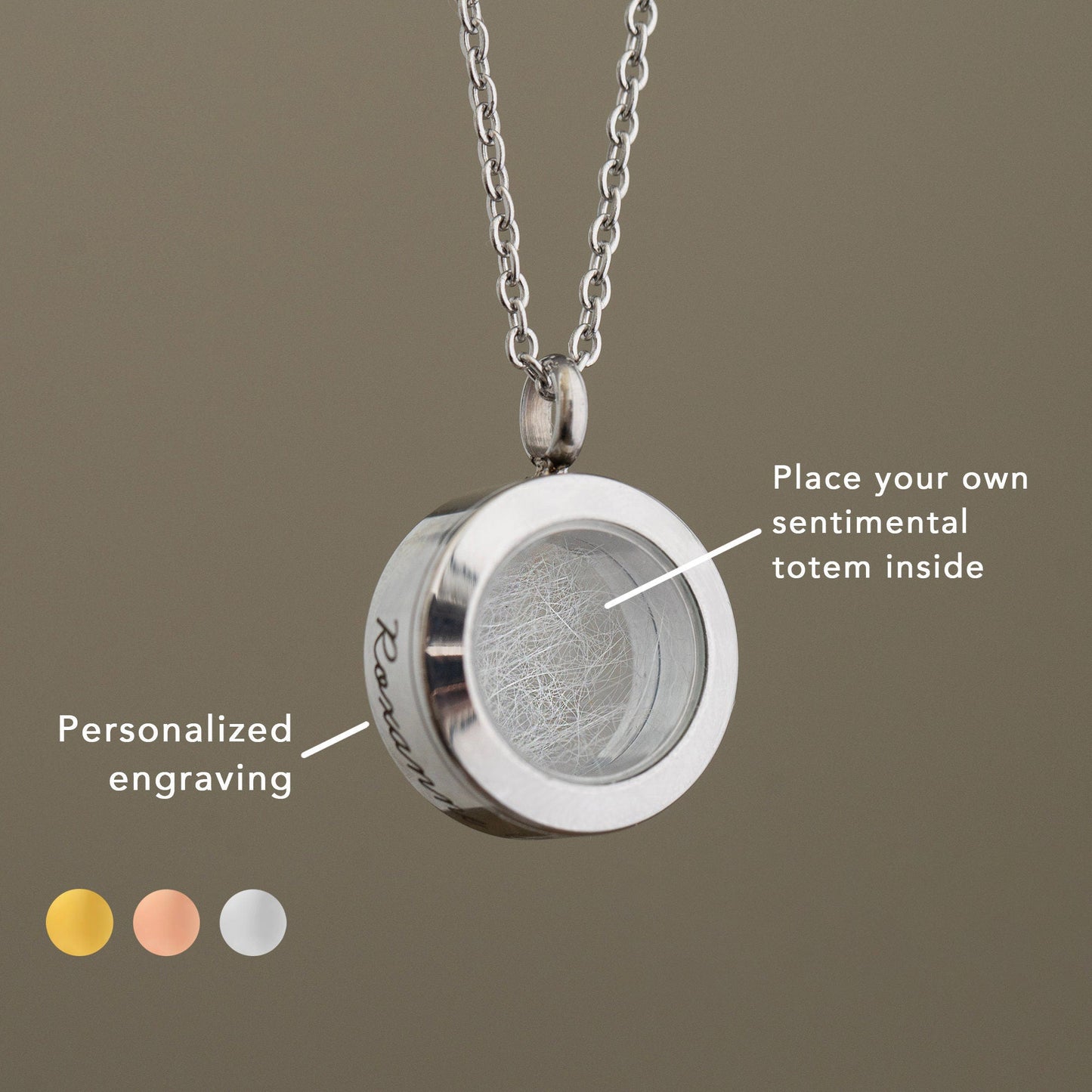 🐾Personalized Pet Hair Keepsake Necklace