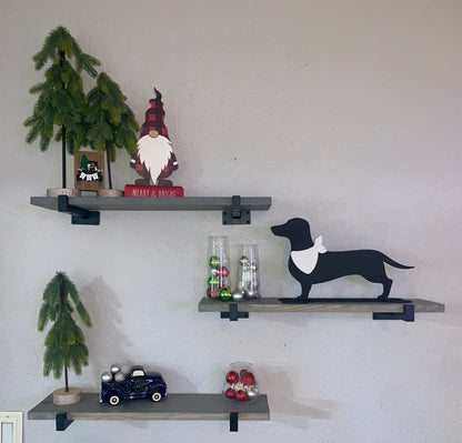 🐶Wood Dachshund Dog Silhouette