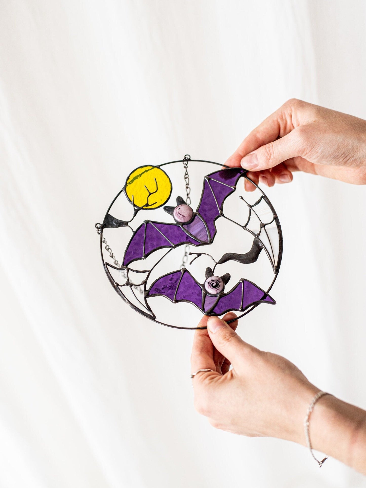 🔥Buy 2 Free Shipping🔥- 🦇Gothic Bat Moon Suncatcher