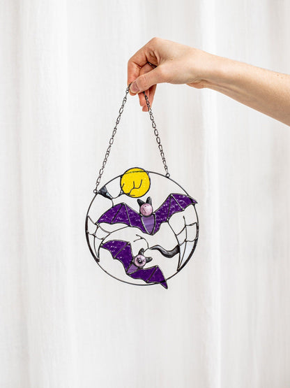 🔥Buy 2 Free Shipping🔥- 🦇Gothic Bat Moon Suncatcher