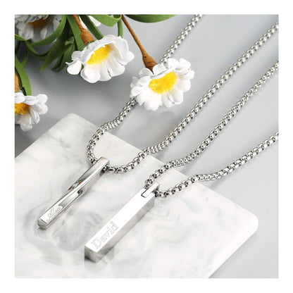 🎇Personalized TWIST BAR NECKLACE for Men