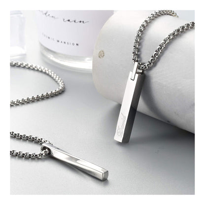 🎇Personalized TWIST BAR NECKLACE for Men
