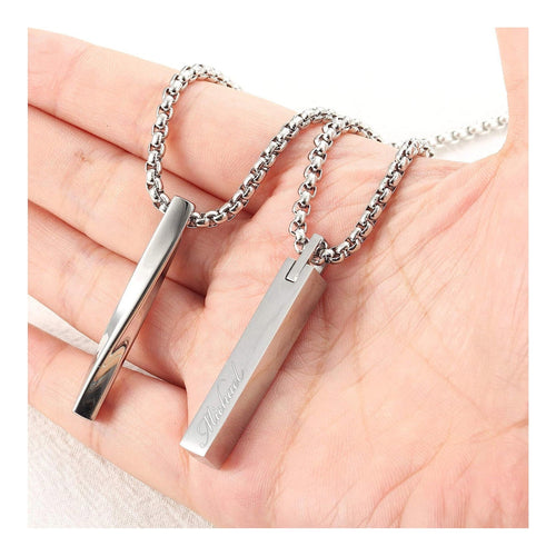 🎇Personalized TWIST BAR NECKLACE for Men