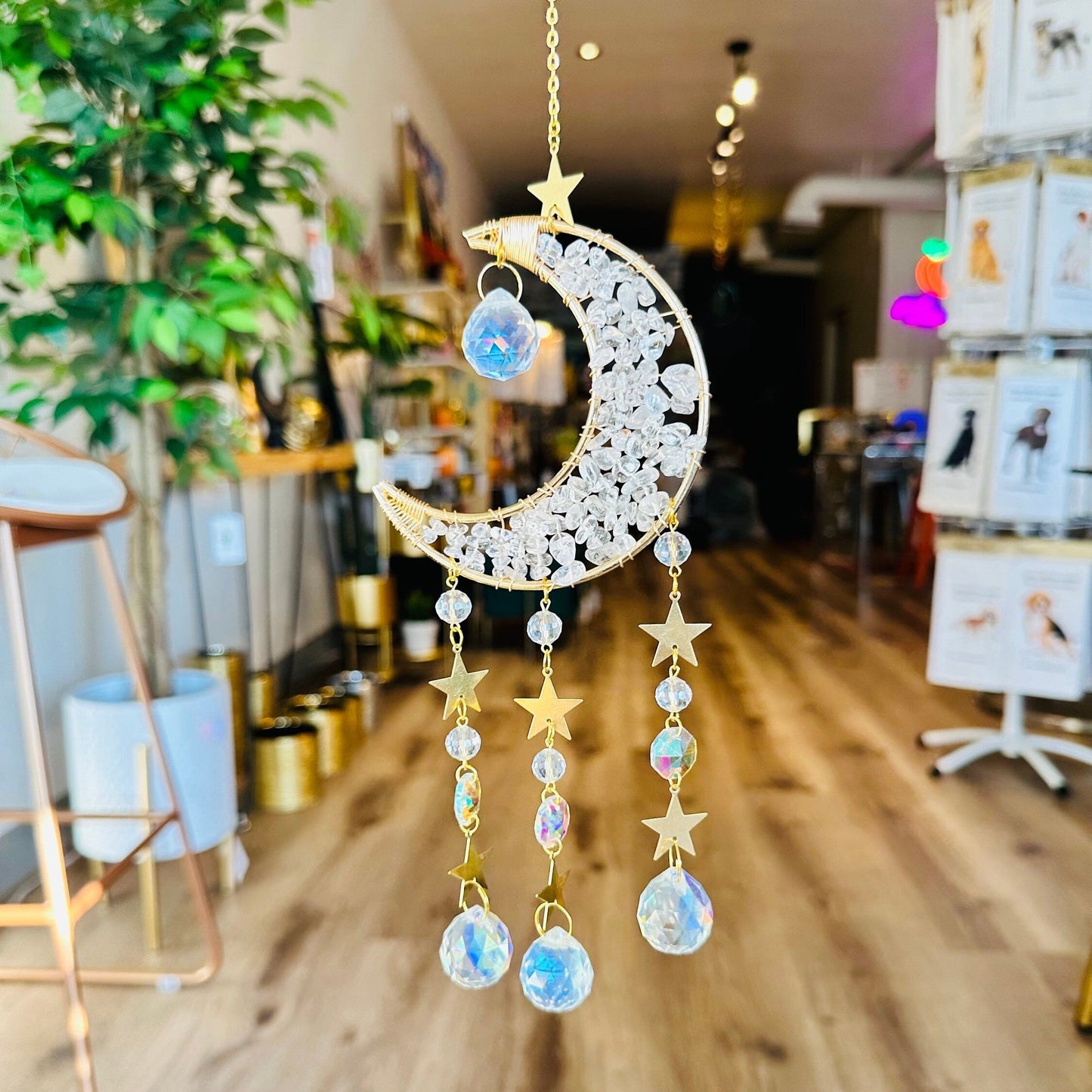 🔥🔥Buy 2 Free Shipping -Crystal Moon Suncatcher 🌙 ☀️