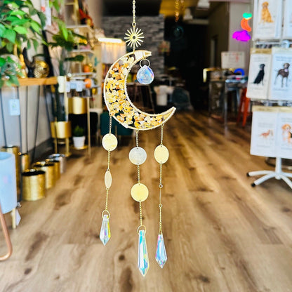 🔥🔥Buy 2 Free Shipping -Crystal Moon Suncatcher 🌙 ☀️