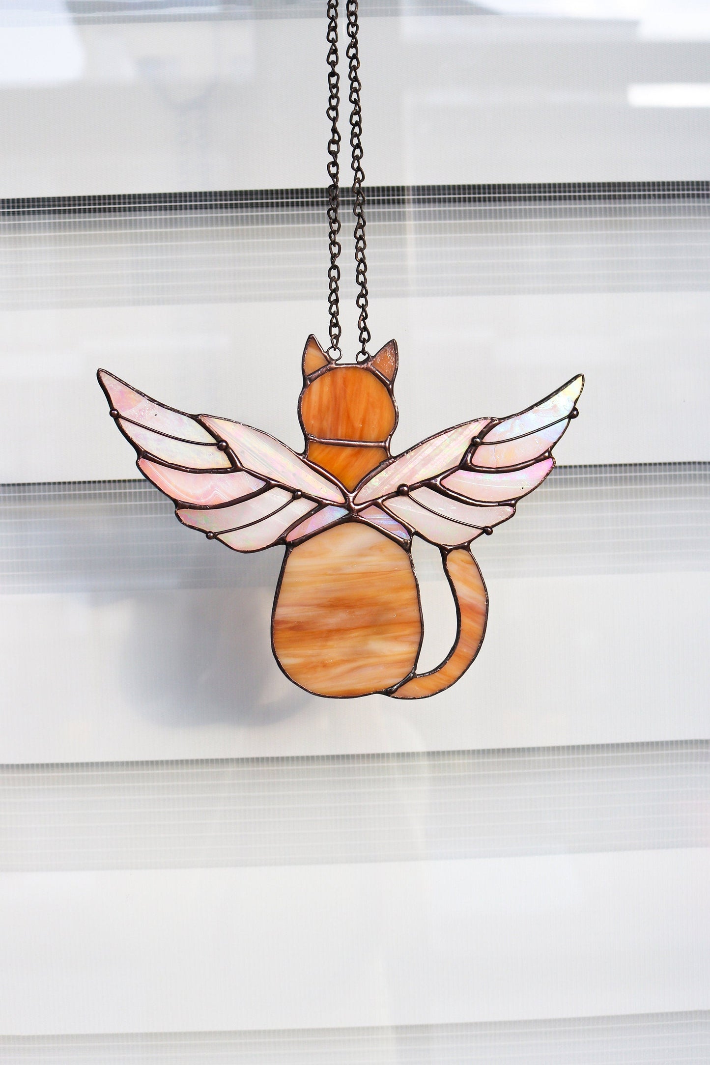 💙💛Suncatcher Cat With Angels Wings