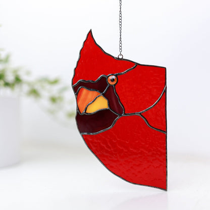 🤣Funny Window Decor- Peeping Red Cardinal🐦