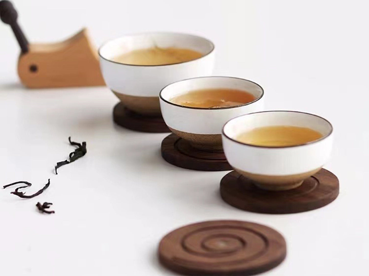 🐌Wooden Snail Coasters Set of 5 with Holder