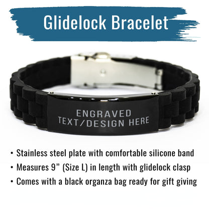 ❤"I Will Carry You With Me"- Personalized Engraved Memorial Bracelet