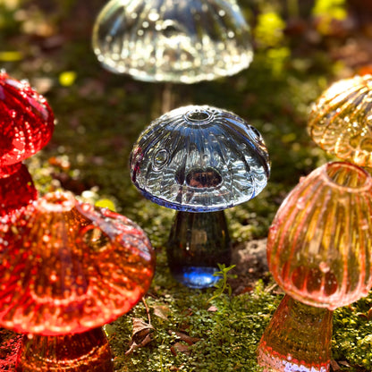 🍄Handmade Glass Mushroom Bud Vase