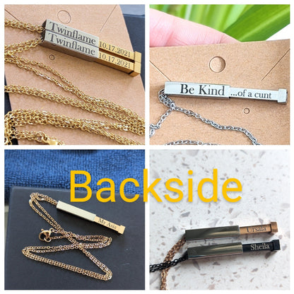 🤣Custom Engraved Sarcastic Necklace