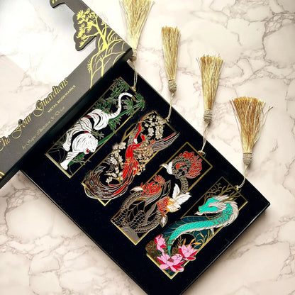 (🔥Hot Sale-49% OFF) Four Guardians Metal Bookmark Box Set