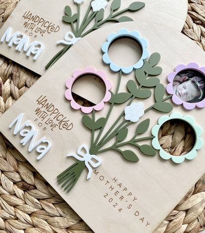 🌷Flower Bouquet Photo Sign | Mother’s Day Gift🎁