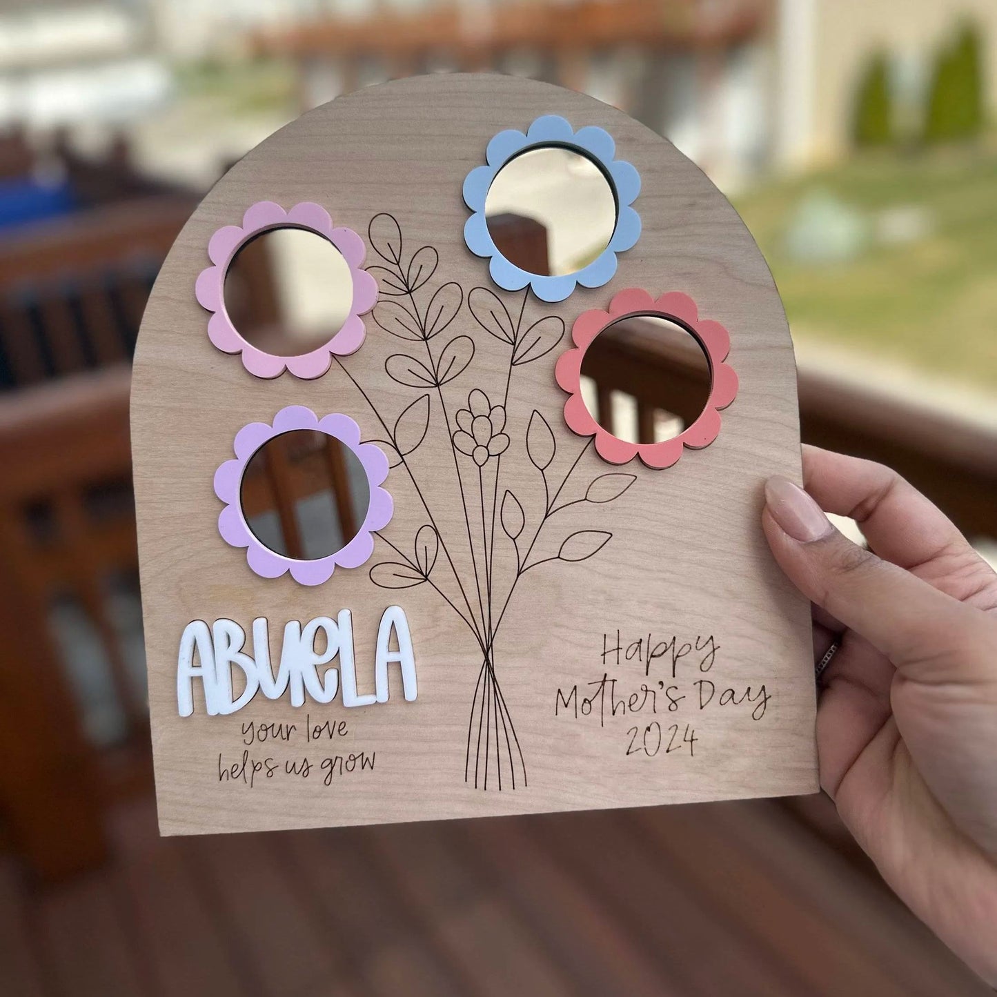 🌷Flower Bouquet Photo Sign | Mother’s Day Gift🎁