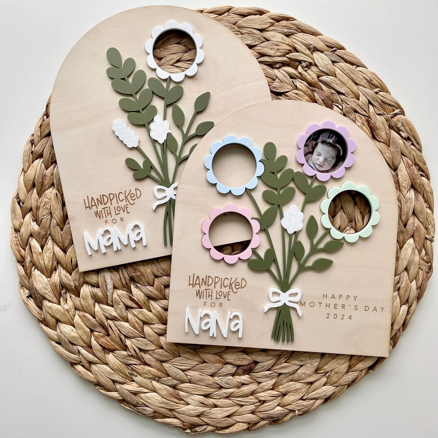 🌷Flower Bouquet Photo Sign | Mother’s Day Gift🎁