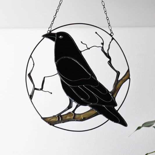🌟 Gothic Raven Crow Suncatcher - 🔥🔥Buy 2 Free Shipping