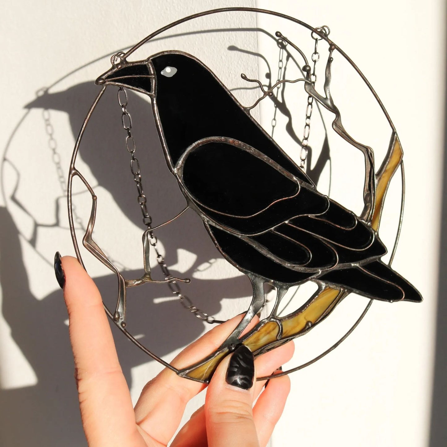 🌟 Gothic Raven Crow Suncatcher - 🔥🔥Buy 2 Free Shipping
