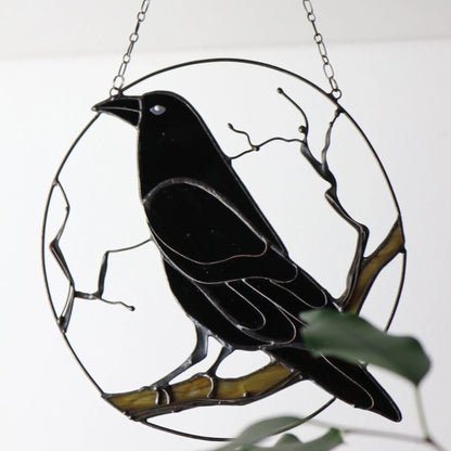 🌟 Gothic Raven Crow Suncatcher - 🔥🔥Buy 2 Free Shipping