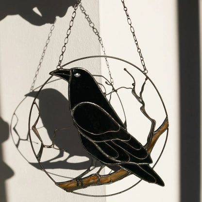 🌟 Gothic Raven Crow Suncatcher - 🔥🔥Buy 2 Free Shipping