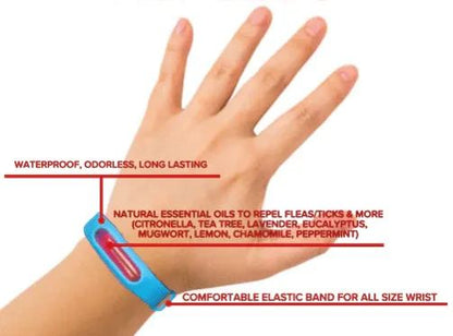 Human Anti-Flea, Tick, & Mosquito Bracelet (Advanced Protection)