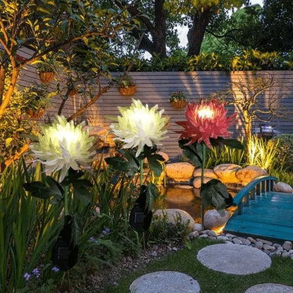 (🔥SUMMER HOT SALE NOW 49% OFF) - Chrysanthemum Solar Garden Stake