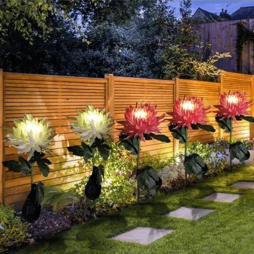 (🔥SUMMER HOT SALE NOW 49% OFF) - Chrysanthemum Solar Garden Stake