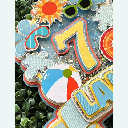🎉🎉Custom Pool Party Birthday Cake Topper
