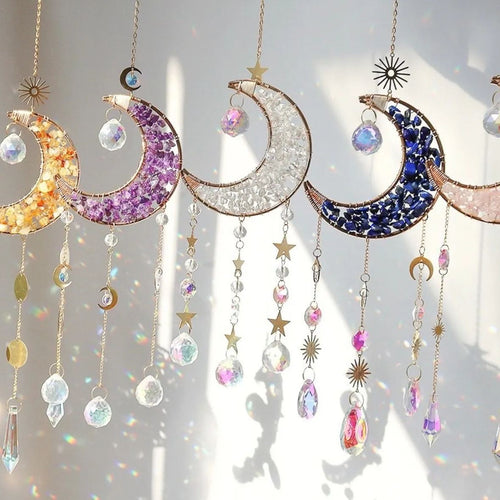 🔥🔥Buy 2 Free Shipping -Crystal Moon Suncatcher 🌙 ☀️