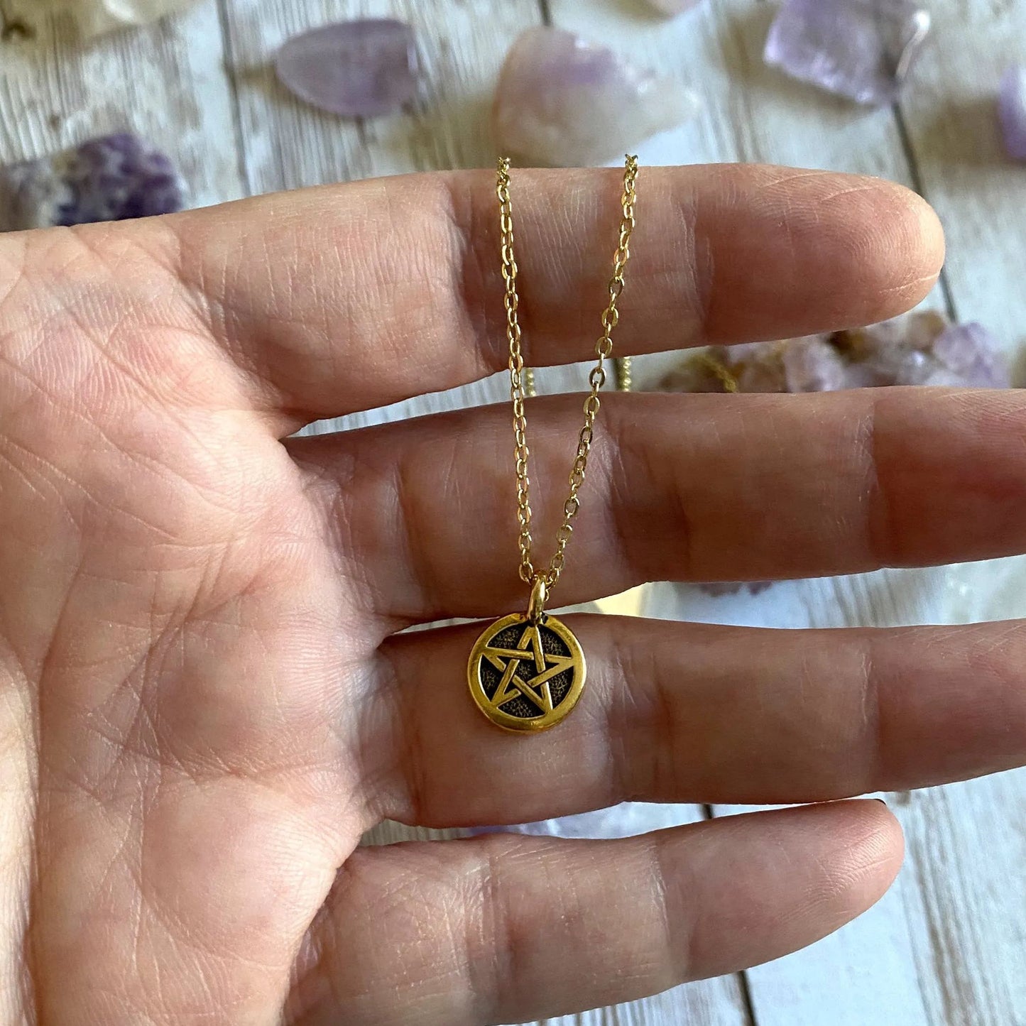 ❤Pentacle Dainty Minimalist Necklace