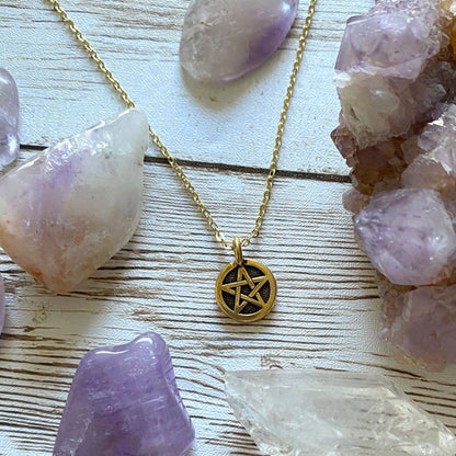 ❤Pentacle Dainty Minimalist Necklace