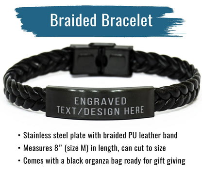 ❤"I Will Carry You With Me"- Personalized Engraved Memorial Bracelet