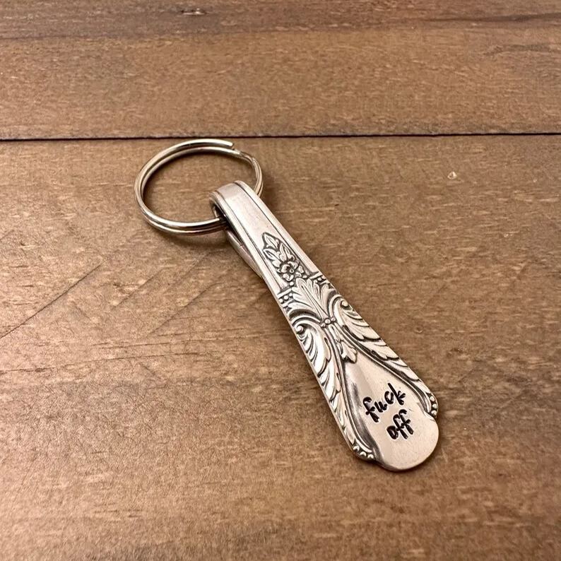 😂Fu*k Spoon handle keychain🥄