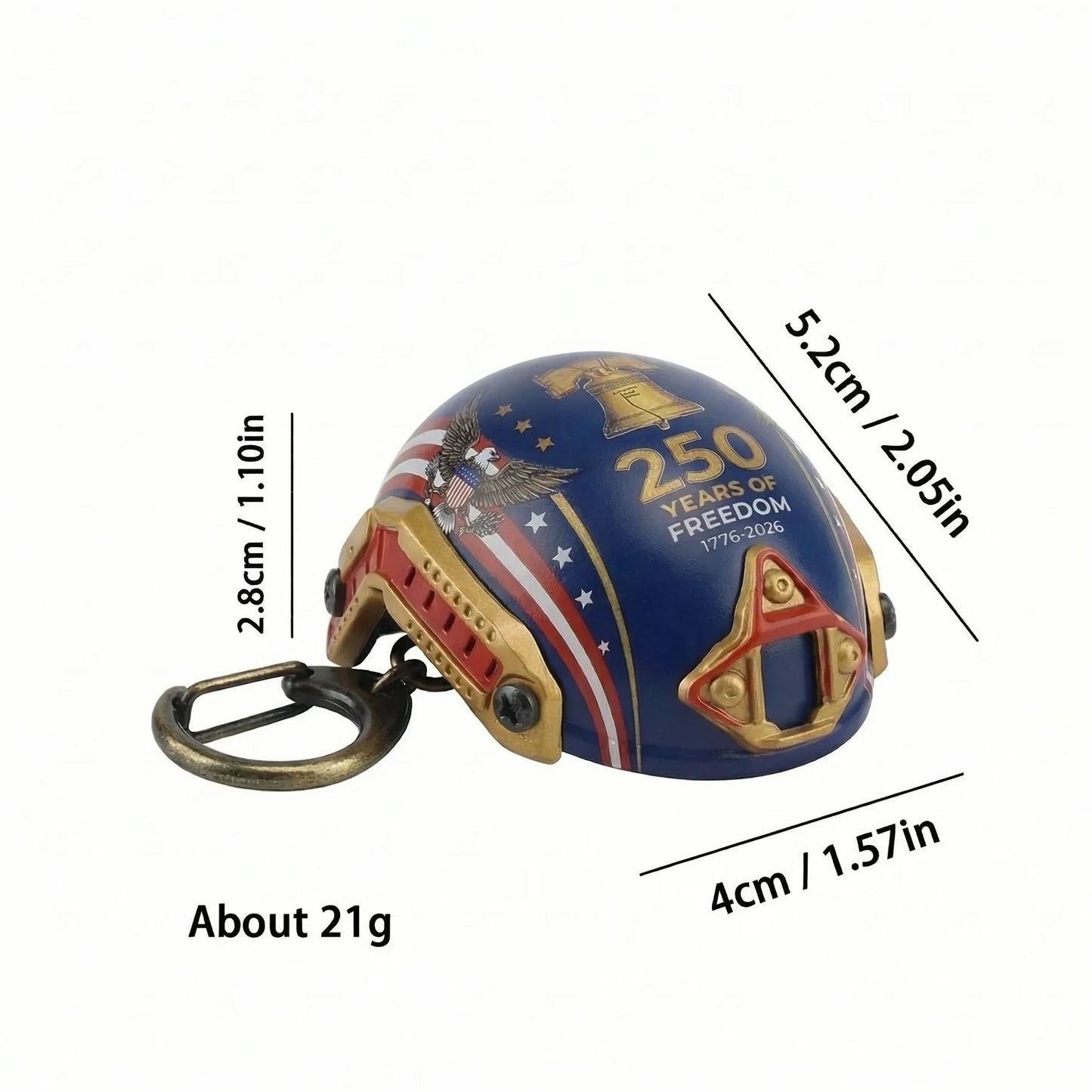 🔥Miniature military helmet-shaped bottle opener key | 250th Anniversary Edition 🇺🇸