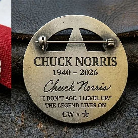 Chuck Norris Texas Ranger Cordell Walker Memorial Limited Edition Pin
