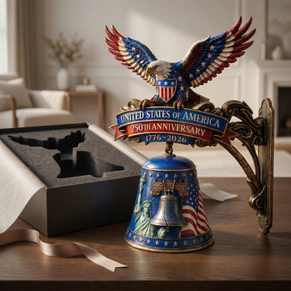 🦅 USA 250th Anniversary Patriotic Eagle Wall Bell – A Grand Celebration of 250 Years of Freedom (1776-2026)