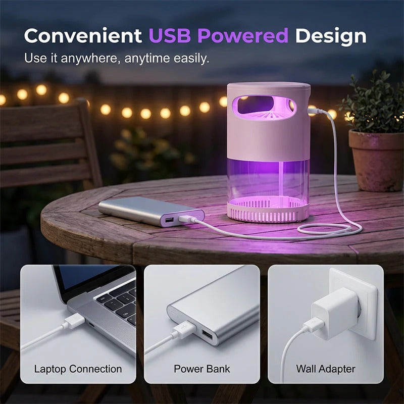 Mosquito Killer Lamp – quiet, USB, chemical-free.