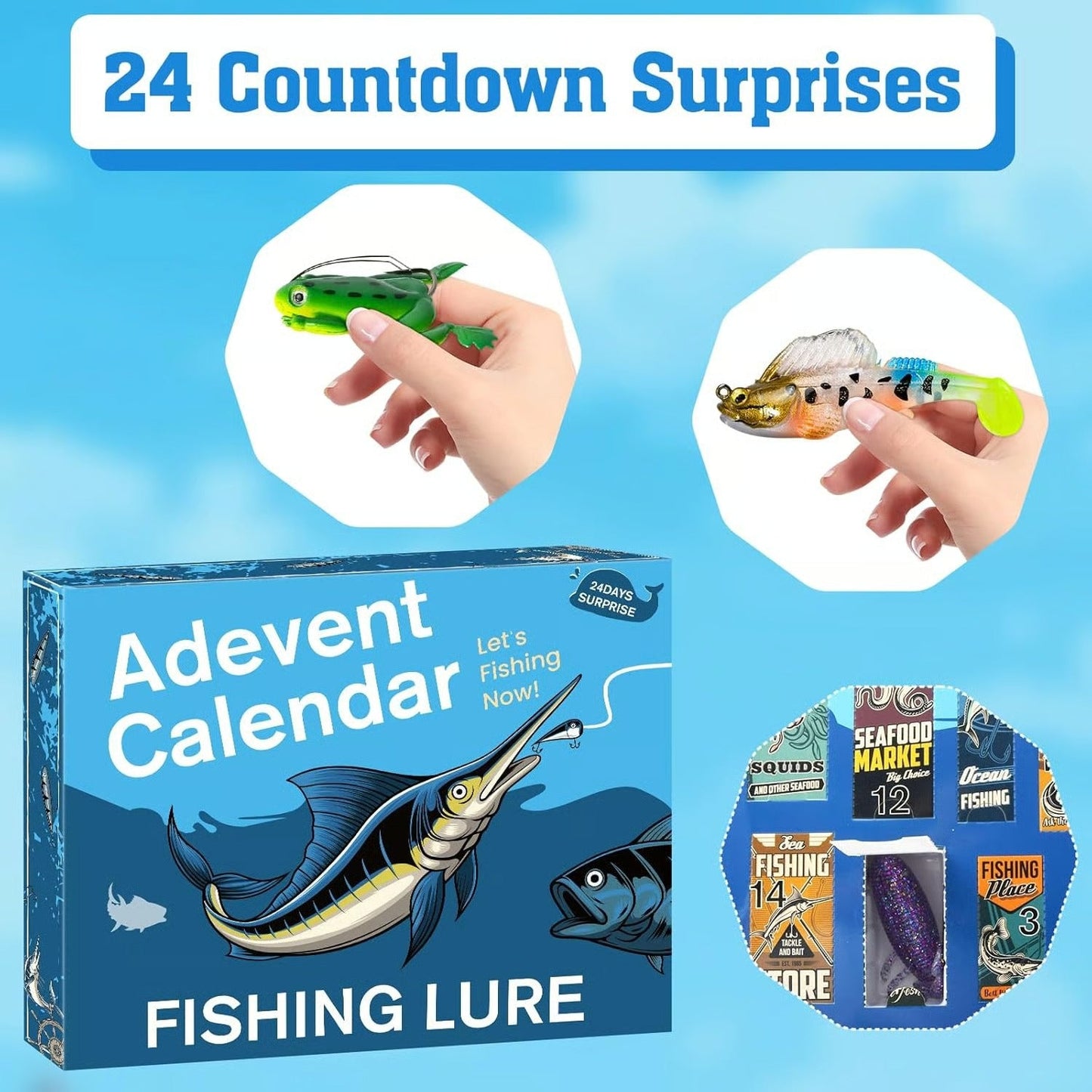 🎣 Fishing Advent Calendar 2026 (Limited Edition) -A Daily Surprise of Premium Fishing Treasures